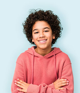 Boy smiling